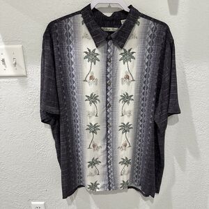 Batik Bay Short Sleeve Button Down Mens XXL Palm Trees Hawaiian Shirt Resortwear